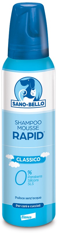 SANO E BELLO SHAMPOO MOUSSE RAPID CLASSICO FLACONE 300 ML PER LAVAGGIO SENZ'ACQUA - Farmacia Dott. Pasquale Russo