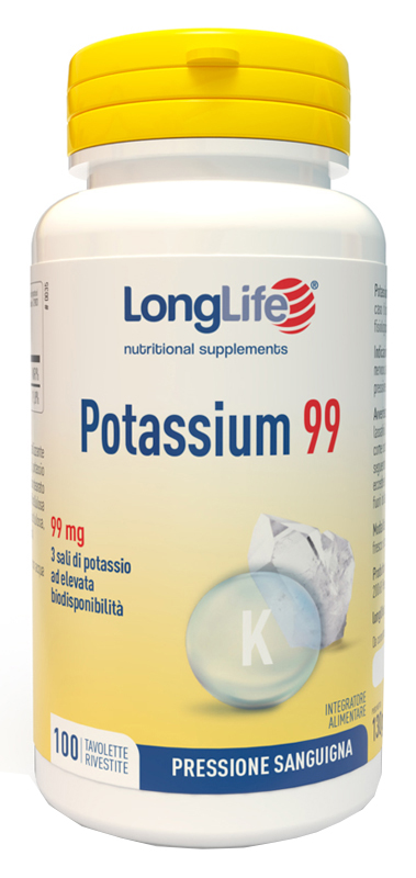LONGLIFE POTASSIUM 99 100 TAVOLETTE RIVESTITE - Farmacia Dott. Pasquale Russo