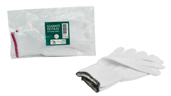 GUANTO DI FILO COTONE 100% BIANCO PER ALLERGIE DERMATOLOGICHE 7 1 PAIO - Farmacia Dott. Pasquale Russo