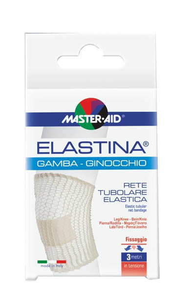 RETE TUBOLARE ELASTICA IPOALLERGENICA MASTER-AID ELASTINA GAMBA/GINOCCHIO 3 MT IN TENSIONE CALIBRO 5 CM - Farmacia Dott. Pasquale Russo