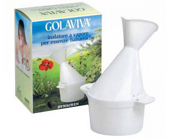 GOLAVIVA INALATORE VAPORE PER INALAZIONI CON ACQUA BOLLENTE ED ESSENZE BALSAMICHE 1 PEZZO - Farmacia Dott. Pasquale Russo