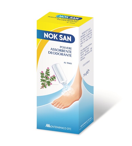 NOK SAN POLVERE ASSORBENTE DEODORANTE 75 G - Farmacia Dott. Pasquale Russo