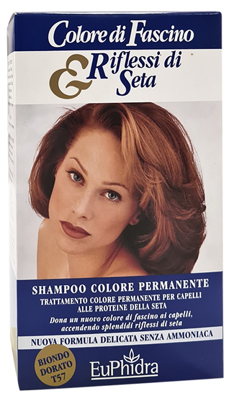 EUPHIDRA COLORE DI FASCINO & RIFLESSI DI SETA SHAMPOO COLORE PERMANENTE 57 BIONDO DORATO 120 ML - Farmacia Dott. Pasquale Russo