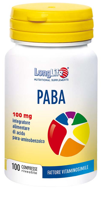 LONGLIFE PABA 100 100 COMPRESSE RIVESTITE - Farmacia Dott. Pasquale Russo