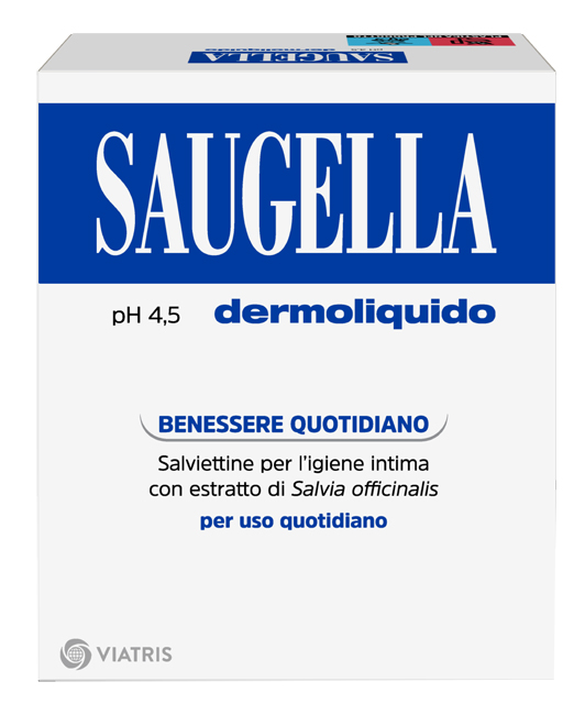 SAUGELLA DERMOLIQUIDO PH 4,5 SALVIETTINE IGIENE INTIMA BENESSERE QUOTIDIANO 10 PEZZI - Farmacia Dott. Pasquale Russo