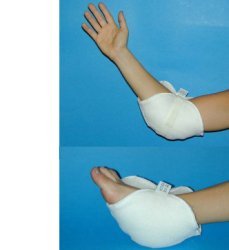 GOMITIERA/TALLONIERA IN VELLO SINTETICO PER LA PREVENZIONE DELLE PIAGHE DA DECUBITO A LIVELLO DEI GOMITI E/O DEI TALLONI NEI PAZIENTI LUNGODEGENTI. SISTEMA DI FISSAGGIO A VELCRO - Farmacia Dott. Pasquale Russo