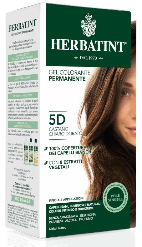 HERBATINT 5D CASTANO CHIARO DORATO 150 ML - Farmacia Dott. Pasquale Russo