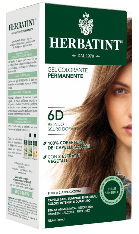 HERBATINT 6D BIONDO SCURO DORATO 150 ML - Farmacia Dott. Pasquale Russo
