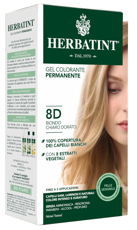 HERBATINT 8D BIONDO CHIARO DORATO 150 ML - Farmacia Dott. Pasquale Russo