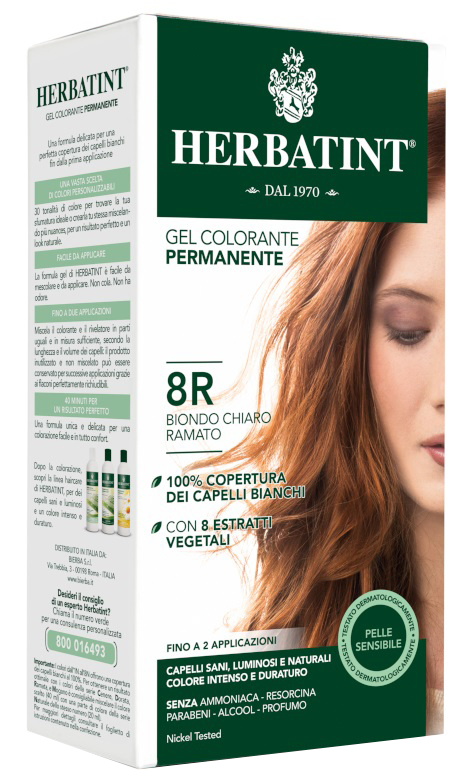 HERBATINT 8R BIONDO CHIARO RAMATO 150 ML - Farmacia Dott. Pasquale Russo