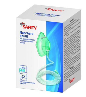 MASCHERA PER OSSIGENOTERAPIA CON TUBO 200CM - Farmacia Dott. Pasquale Russo
