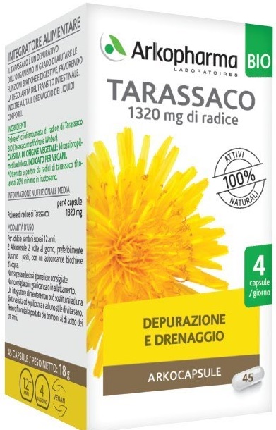 ARKO CAPSULE TARASSACO BIO 45 CAPSULE - Farmacia Dott. Pasquale Russo