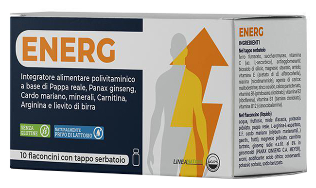 ENERG 10 FLACONCINI 10 ML CON TAPPO SERBATOIO - Farmacia Dott. Pasquale Russo
