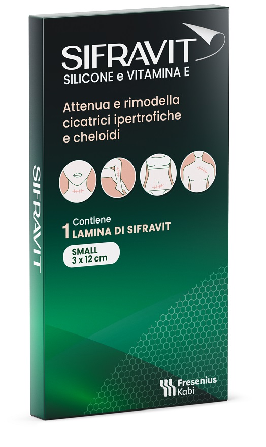 SIFRAVIT PLACCA SILICONE 3X12 CM SMALL 1 PEZZO - Farmacia Dott. Pasquale Russo