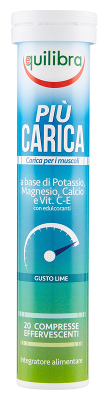 PIU' CARICA GUSTO LIME 20 COMPRESSE EFFERVESCENTI - Farmacia Dott. Pasquale Russo