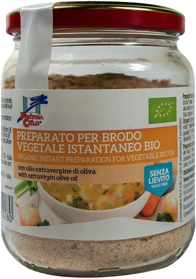 FSC BRODO VEGETALE ISTANTANEO SENZA LIEVITO BIO CON OLIO EXTRAVERGINE DI OLIVA 200 G - Farmacia Dott. Pasquale Russo