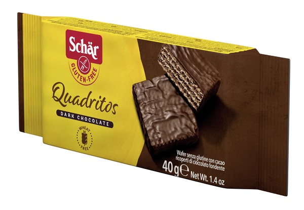 SCHAR QUADRITOS WAFER CON CACAO RICOPERTI DI CIOCCOLATO FONDENTE 40 G - Farmacia Dott. Pasquale Russo