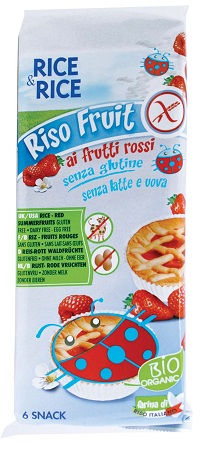 RICE&RICE RISO FRUIT FRUTTI ROSSI 6 X 33 G SENZA UOVA - Farmacia Dott. Pasquale Russo