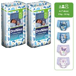 PANNOLINO HUGGIES DRYNITES GIRL PYJAMA PANTS 4/7 ANNI M 17/30KG 10 PEZZI - Farmacia Dott. Pasquale Russo