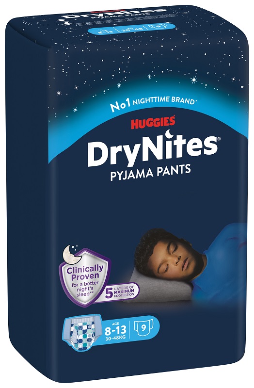 PANNOLINO HUGGIES DRYNITES 8/13 ANNI BOY L 30/48KG 9 PEZZI - Farmacia Dott. Pasquale Russo