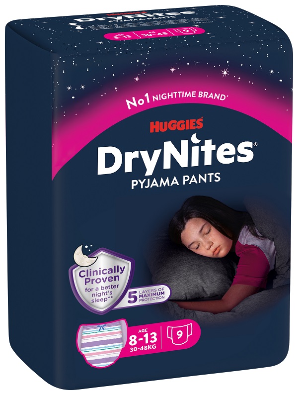 PANNOLINO HUGGIES DRYNITES 8/13 ANNI GIRL L 30/48KG 9 PEZZI - Farmacia Dott. Pasquale Russo
