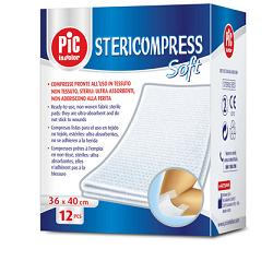 GARZA STERICOMPRESS SOFT XL TNT 36X40CM 12 PEZZI - Farmacia Dott. Pasquale Russo