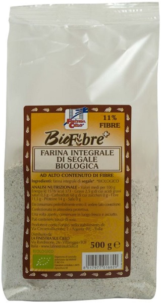 FSC BIOFIBRE+ FARINA INTEGRALE DI SEGALE BIO AD ALTO CONTENUTO DI FIBRA 500 G - Farmacia Dott. Pasquale Russo