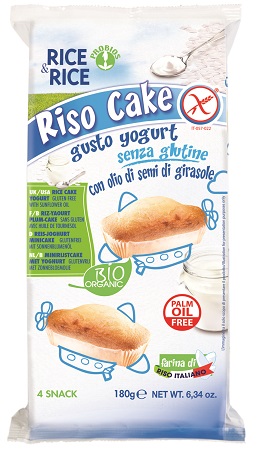 RICE&RICE RISO CAKE ALLO YOGURT 4 X 45 G - Farmacia Dott. Pasquale Russo