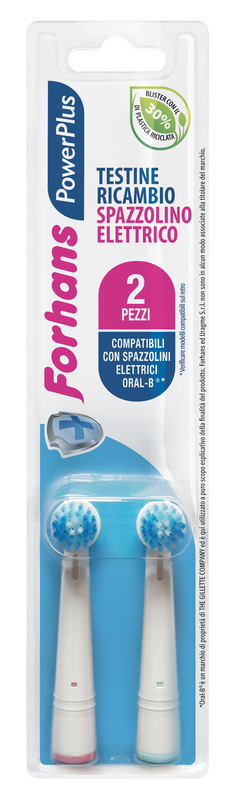 FORHANS POWER PLUS TESTINA 2 PEZZI RICAMBIO - Farmacia Dott. Pasquale Russo