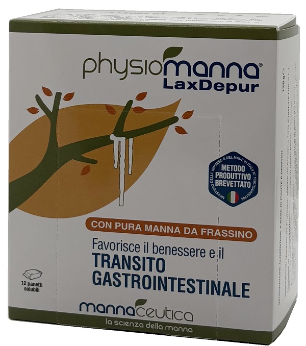 PHYSIOMANNA LAXDEPUR MANNITE DUFOUR 12 PANETTI SOLUBILI DA 10 G - Farmacia Dott. Pasquale Russo