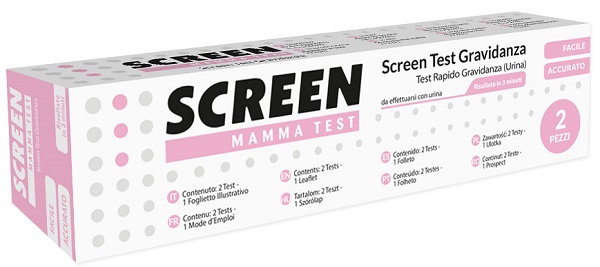 SCREEN TEST ORMONE HCG GRAVIDANZA NELL'URINA SCREEN TEST HCG 2 PEZZI - Farmacia Dott. Pasquale Russo