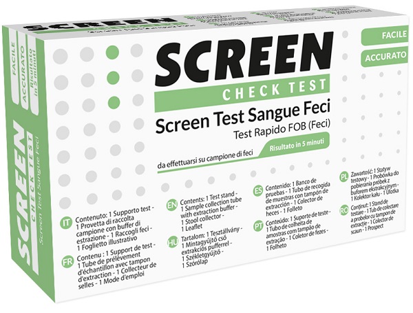 SCREEN TEST RAPIDO PRESENZA DI SANGUE OCCULTO NELLE FECI SCREEN TEST FOB - Farmacia Dott. Pasquale Russo