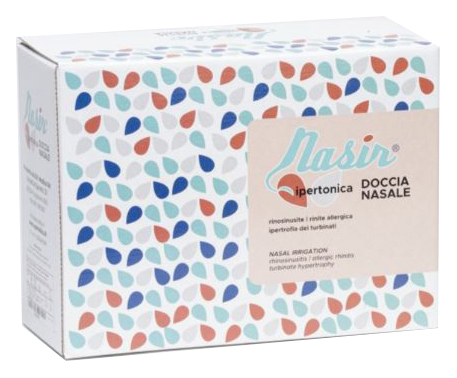 NASIR LAVAGGIO NASALE SOLUZIONE IPERTONICA KIT COMPOSTO DA 3 SACCHE 250 ML + 3 BLISTER - Farmacia Dott. Pasquale Russo