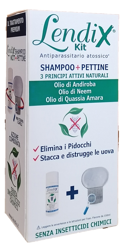 LENDIX KIT SHAMPOO 150ML + PETTINE PREMIUM ANTIPIDOCCHI - Farmacia Dott. Pasquale Russo
