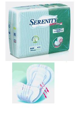 PANNOLONE PER INCONTINENZA SAGOMATO SERENITY SOFTDRY+ ALOE SUPER 30 PEZZI - Farmacia Dott. Pasquale Russo