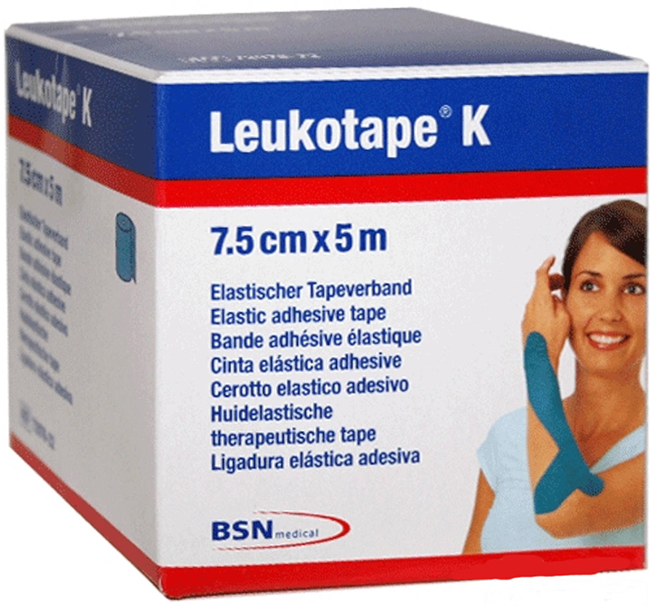 BENDA ADESIVA LEUKOTAPE K PER TAPING FISIOTERAPICO LARGHEZZA 7,5 CM LUNGHEZZA 5 M COLOR ROSSO IN ROTOLO - Farmacia Dott. Pasquale Russo