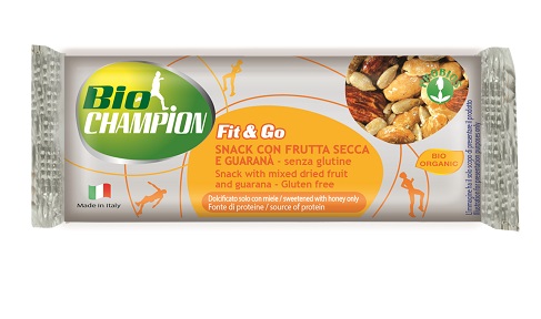 BIOCHAMPION FIT&GO BARRETTA ENERGETICA FRUTTA SECCA/GUARANA' 30 G - Farmacia Dott. Pasquale Russo