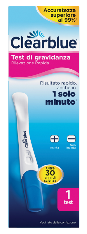 TEST DI GRAVIDANZA CLEARBLUE RILEVAZIONE RAPIDA 1 PEZZO - Farmacia Dott. Pasquale Russo