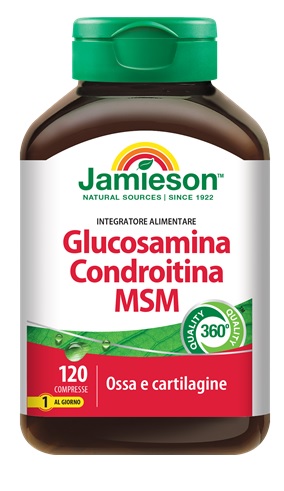 JAMIESON GLUCOSAMINA CONDROITINA MSM 120 COMPRESSE - Farmacia Dott. Pasquale Russo