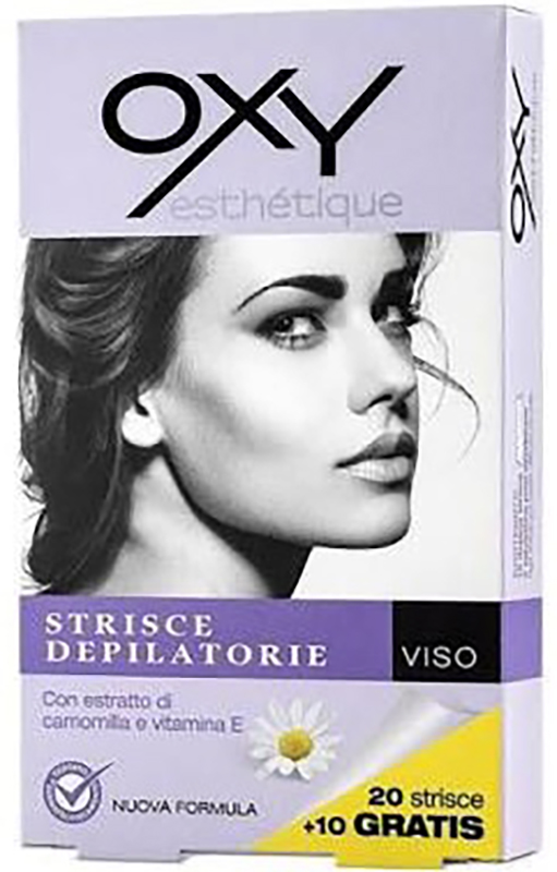 OXY STRISCE DEPILATORIE VISO 20 PEZZI - Farmacia Dott. Pasquale Russo