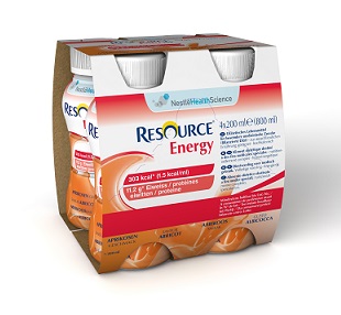 RESOURCE ENERGY ALBICOCCA 4 BOTTIGLIE 200 ML - Farmacia Dott. Pasquale Russo