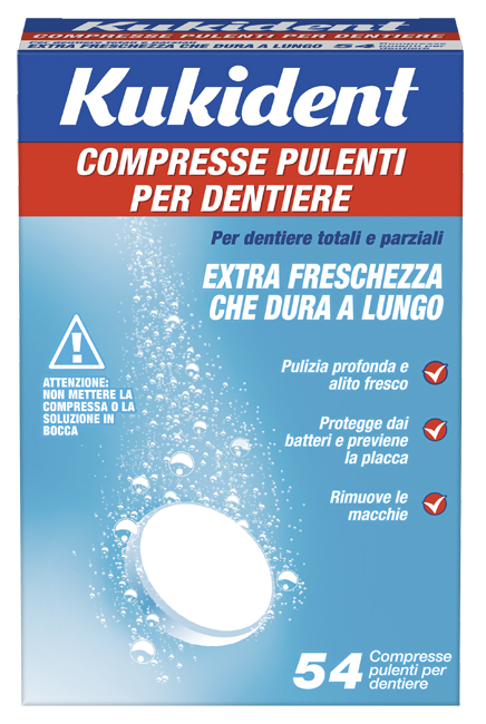 KUKIDENT CLEANSER FRESCH 88 COMPRESSE PULIZIA PROTESI DENTARIE - Farmacia Dott. Pasquale Russo