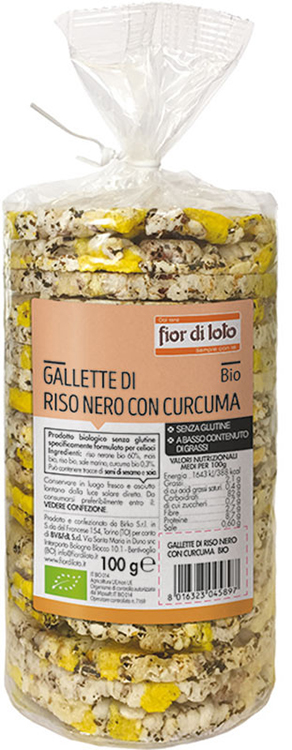 FIOR DI LOTO GALLETTE DI RISO NERO CON CURCUMA - Farmacia Dott. Pasquale Russo