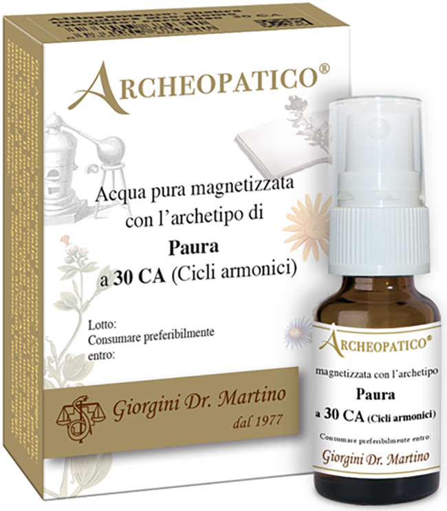ARCHEOPATICO ACQUA PURA MAGNETIZZATA CON ARCHETIPO PAURA A 30 CICLI ARMONICI 10 ML - Farmacia Dott. Pasquale Russo