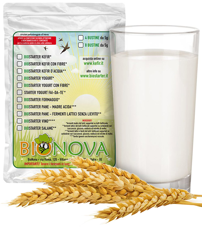 BIOSTARTER PER KEFIR 4 X 5 G - Farmacia Dott. Pasquale Russo