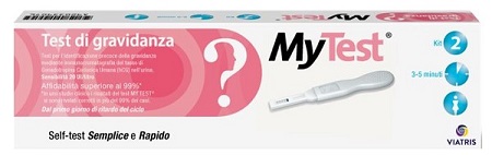 TEST DI GRAVIDANZA RAPIDO HCG MYTEST 2 PEZZI - Farmacia Dott. Pasquale Russo