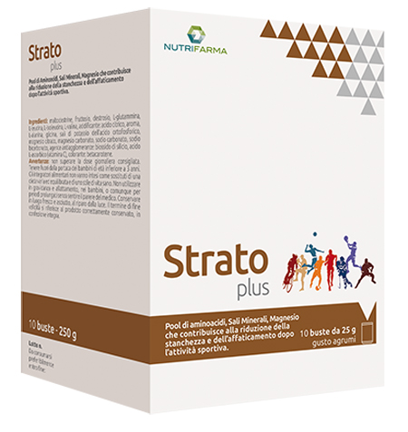 STRATO PLUS 10 BUSTINE 25 G GUSTO AGRUMI - Farmacia Dott. Pasquale Russo