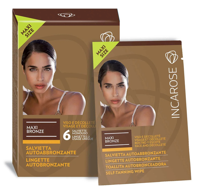 INCAROSE MAXI BRONZE 6 SALVIETTE VEG* - Farmacia Dott. Pasquale Russo