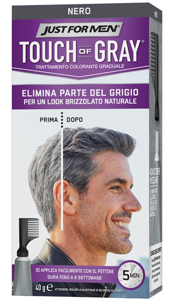 JUST FOR MEN TOUCH OF GRAY NERO 40 G - Farmacia Dott. Pasquale Russo