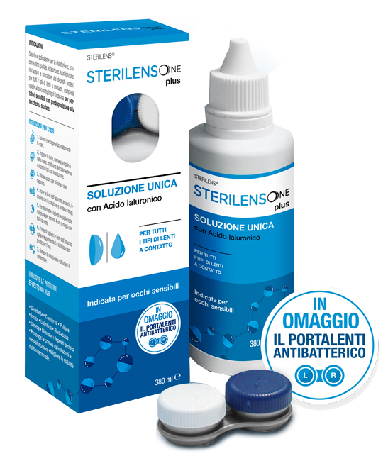 SOLUZIONE UNICA STERILENS ONE PLUS CON ACIDO IALURONICO 380 ML - Farmacia Dott. Pasquale Russo